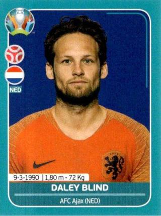 Daley Blind – UEFA Euro 2020 Preview - 568 stickers version, Nr. NED11