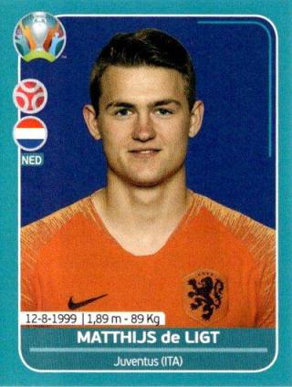 Matthijs de Ligt – UEFA Euro 2020 Preview - 568 stickers version, Nr. NED12