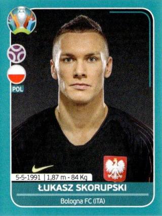 Łukasz Skorupski – UEFA Euro 2020 Preview - 568 stickers version, Nr. POL9