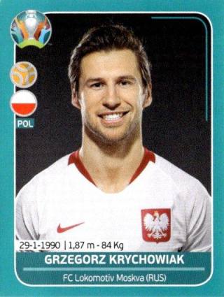 Grzegorz Krychowiak – UEFA Euro 2020 Preview - 568 stickers version, Nr. POL18