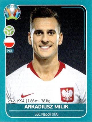Arkadiusz Milik – UEFA Euro 2020 Preview - 568 stickers version, Nr. POL27