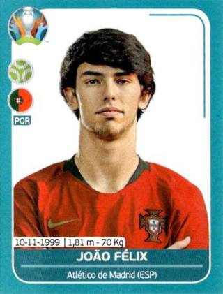 João Félix – UEFA Euro 2020 Preview - 568 stickers version, Nr. POR26