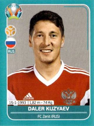 Daler Kusjajew – UEFA Euro 2020 Preview - 568 stickers version, Nr. RUS20