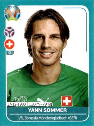 Yann Sommer – UEFA Euro 2020 Preview - 568 stickers version, Nr. SUI7