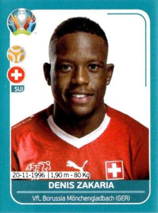 Denis Zakaria – UEFA Euro 2020 Preview - 568 stickers version, Nr. SUI17