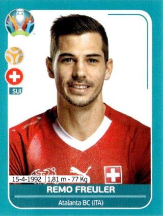 Remo Freuler – UEFA Euro 2020 Preview - 568 stickers version, Nr. SUI18