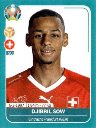 Djibril Sow – UEFA Euro 2020 Preview - 568 stickers version, Nr. SUI23