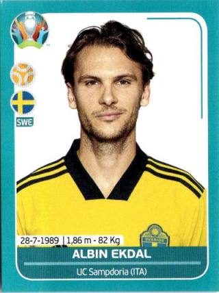 Albin Ekdal – UEFA Euro 2020 Preview - 568 stickers version, Nr. SWE18