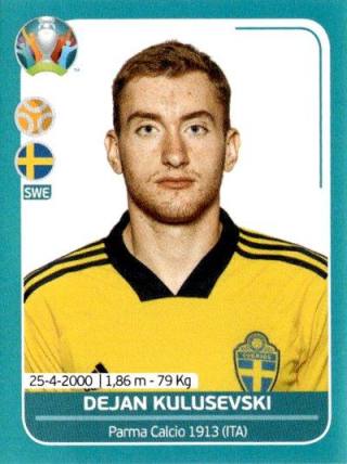 Dejan Kulusevski – UEFA Euro 2020 Preview - 568 stickers version, Nr. SWE24