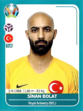 Sinan Bolat – UEFA Euro 2020 Preview - 568 stickers version, Nr. TUR8