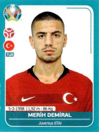 Merih Demiral – UEFA Euro 2020 Preview - 568 stickers version, Nr. TUR13