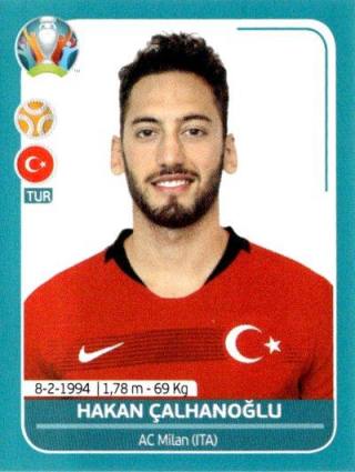 Hakan Çalhanoğlu – UEFA Euro 2020 Preview - 568 stickers version, Nr. TUR17