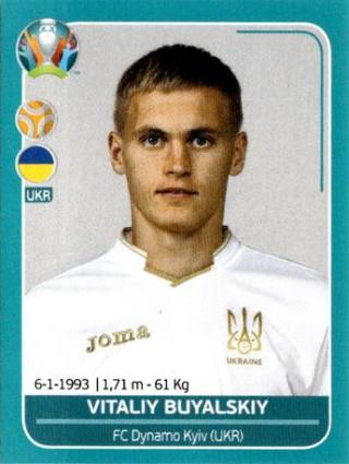 Witalij Bujalskyj – UEFA Euro 2020 Preview - 568 stickers version, Nr. UKR24