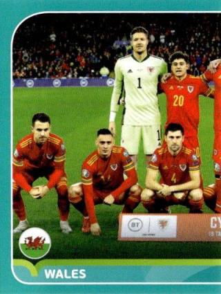 Line-up – UEFA Euro 2020 Preview - 568 stickers version, Nr. WAL2