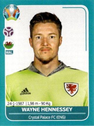 Wayne Hennessey – UEFA Euro 2020 Preview - 568 stickers version, Nr. WAL7