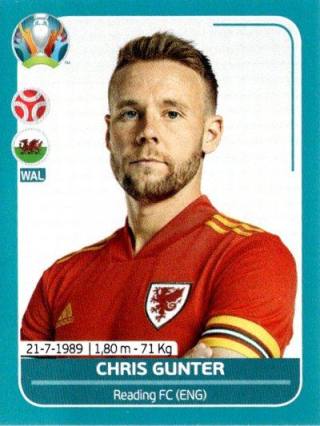 Chris Gunter – UEFA Euro 2020 Preview - 568 stickers version, Nr. WAL10