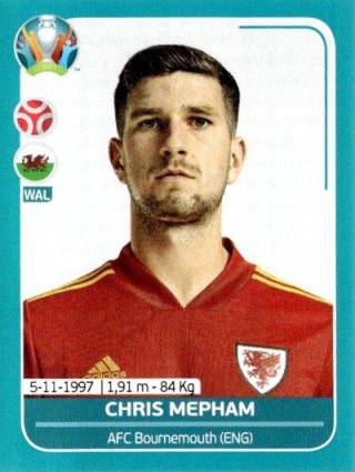 Chris Mepham – UEFA Euro 2020 Preview - 568 stickers version, Nr. WAL15