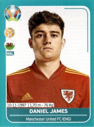 Daniel James – UEFA Euro 2020 Preview - 568 stickers version, Nr. WAL21