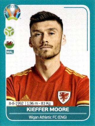 Kieffer Moore – UEFA Euro 2020 Preview - 568 stickers version, Nr. WAL28