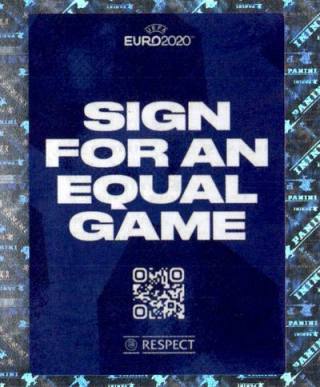 Sign for an Equal Game - Respect – UEFA Euro 2020 Tournament Edition - 678 stickers version, n.º 5
