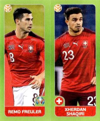 Remo Freuler / Xherdan Shaqiri – UEFA Euro 2020 Tournament Edition - 678 stickers version, n.º 40