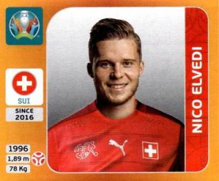 Nico Elvedi – UEFA Euro 2020 Tournament Edition - 678 stickers version, Nr. 48