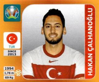 Hakan Çalhanoğlu – UEFA Euro 2020 Tournament Edition - 678 stickers version, Nr. 75