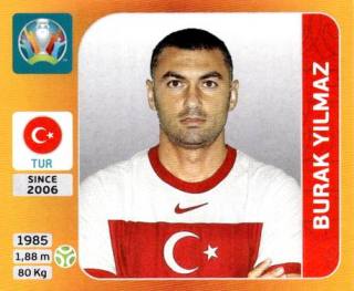 Burak Yılmaz – UEFA Euro 2020 Tournament Edition - 678 stickers version, Nr. 85