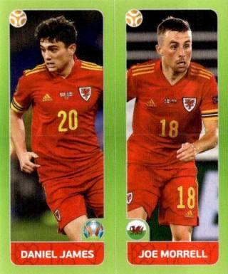 Daniel James / Joe Morrell – UEFA Euro 2020 Tournament Edition - 678 stickers version, n.º 95