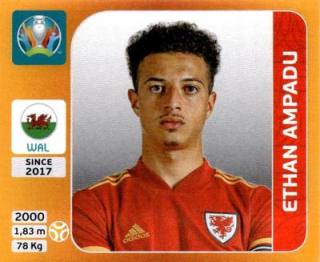 Ethan Ampadu – UEFA Euro 2020 Tournament Edition - 678 stickers version, Nr. 109