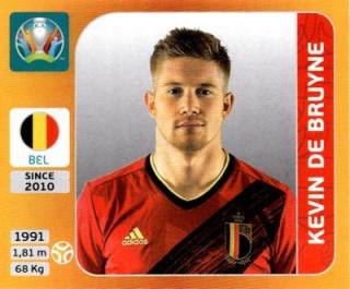 Kevin De Bruyne – UEFA Euro 2020 Tournament Edition - 678 stickers version, Nr. 132