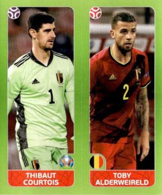 Thibaut Courtois / Toby Alderweireld – UEFA Euro 2020 Tournament Edition - 678 stickers version, n.º 144