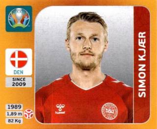 Simon Kjær – UEFA Euro 2020 Tournament Edition - 678 stickers version, Nr. 161