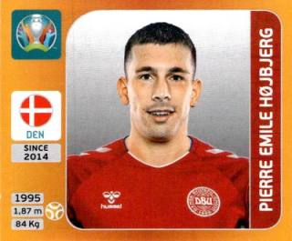 Pierre Emile Højbjerg – UEFA Euro 2020 Tournament Edition - 678 stickers version, Nr. 168