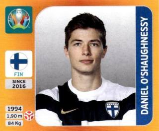 Daniel O'Shaughnessy – UEFA Euro 2020 Tournament Edition - 678 stickers version, Nr. 182