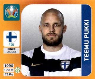 Teemu Pukki – UEFA Euro 2020 Tournament Edition - 678 stickers version, Nr. 197