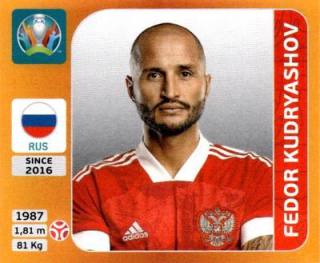 Fjodor Wassiljewitsch Kudrjaschow – UEFA Euro 2020 Tournament Edition - 678 stickers version, Nr. 215