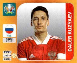 Daler Kusjajew – UEFA Euro 2020 Tournament Edition - 678 stickers version, Nr. 223