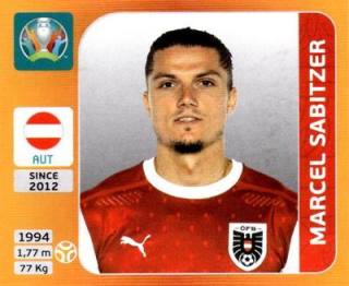Marcel Sabitzer – UEFA Euro 2020 Tournament Edition - 678 stickers version, Nr. 250