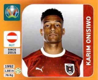 Karim Onisiwo – UEFA Euro 2020 Tournament Edition - 678 stickers version, Nr. 255