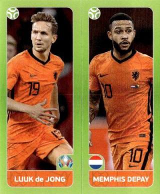 Luuk de Jong / Memphis Depay – UEFA Euro 2020 Tournament Edition - 678 stickers version, Nr. 267