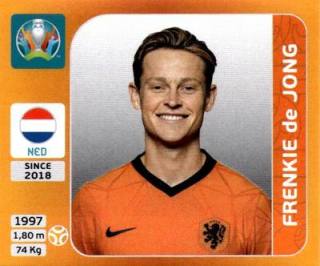 Frenkie de Jong – UEFA Euro 2020 Tournament Edition - 678 stickers version, Nr. 280
