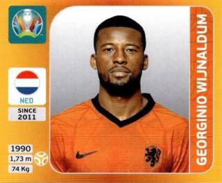 Georginio Wijnaldum – UEFA Euro 2020 Tournament Edition - 678 stickers version, Nr. 284