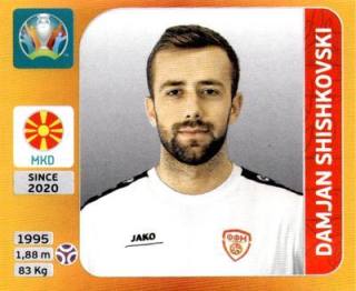 Damjan Šiškovski – UEFA Euro 2020 Tournament Edition - 678 stickers version, Nr. 291