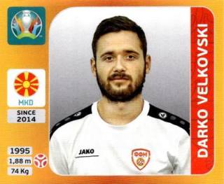 Darko Velkovski – UEFA Euro 2020 Tournament Edition - 678 stickers version, Nr. 296