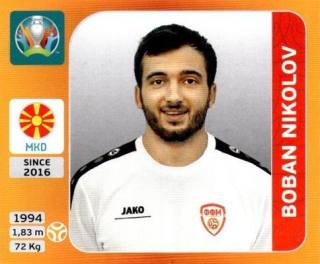 Boban Nikolov – UEFA Euro 2020 Tournament Edition - 678 stickers version, Nr. 303
