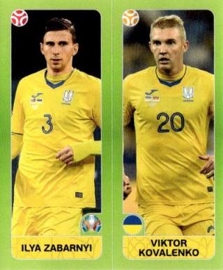 Ilya Zabarnyi / Viktor Kovalenko – UEFA Euro 2020 Tournament Edition - 678 stickers version, Nr. 318