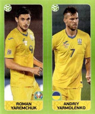 Roman Yaremchuk / Andriy Yarmolenko – UEFA Euro 2020 Tournament Edition - 678 stickers version, Nr. 321