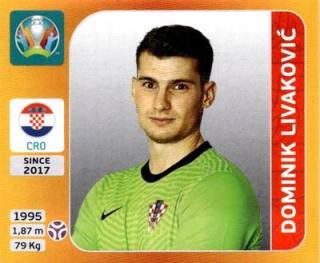Dominik Livaković – UEFA Euro 2020 Tournament Edition - 678 stickers version, Nr. 348