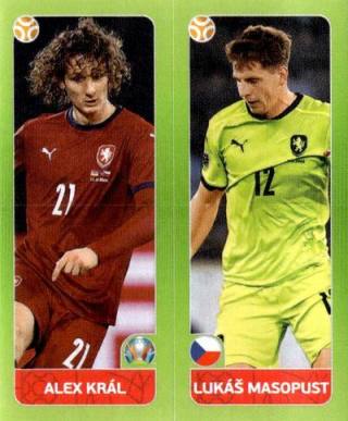 Alex Král / Lukáš Masopust – UEFA Euro 2020 Tournament Edition - 678 stickers version, Nr. 378